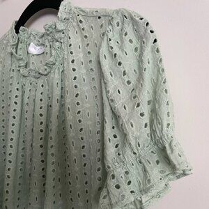 VILA Sage Green Top